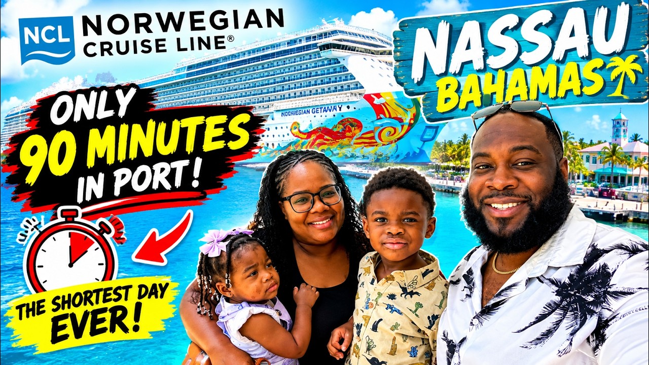 We ONLY Had 90 MINUTES in Nassau, Bahamas! 😳 | Norwegian Getaway