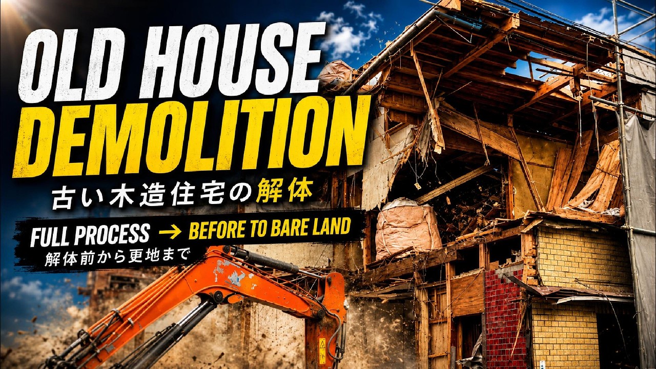 Old House Demolition in Japan｜古い木造住宅の解体 🇯🇵 - YouTube