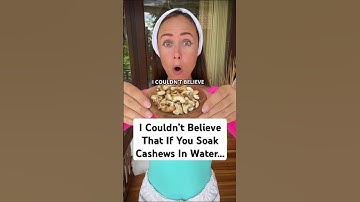 Ik kon niet geloven dat je cashewnoten in water kunt weken #recept