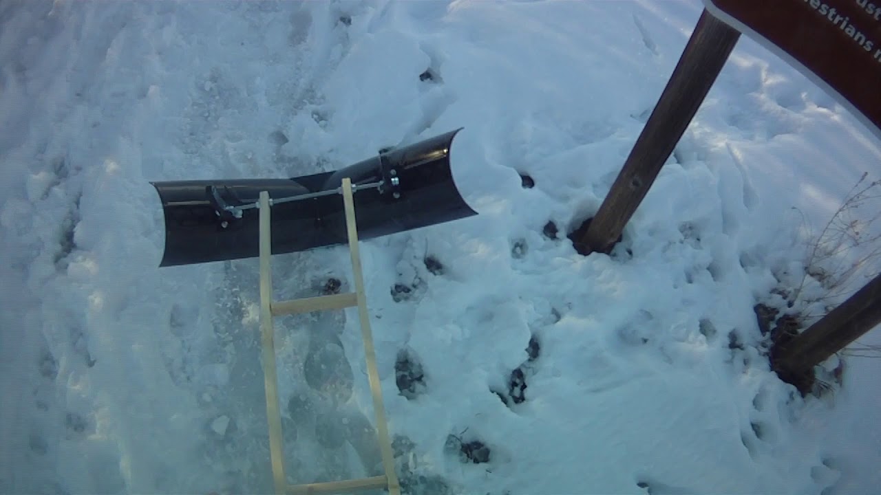 bike snow plow v3 try1 YouTube