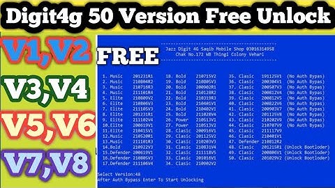 just one click Unlock All MTK Jazz Digit4G keypad Mobile Phone 50 Version files.