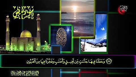 سورة يس  القارئ الشيخ عبد الحميد نوار