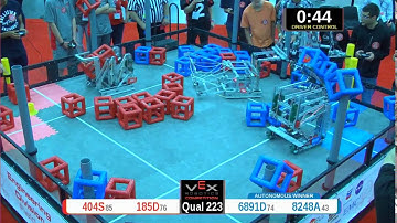2015 VRC Engr Q223 - 404S 185D vs 6891D 8248A - 25 to 59 - VEX Worlds 2015 - Engineering Division