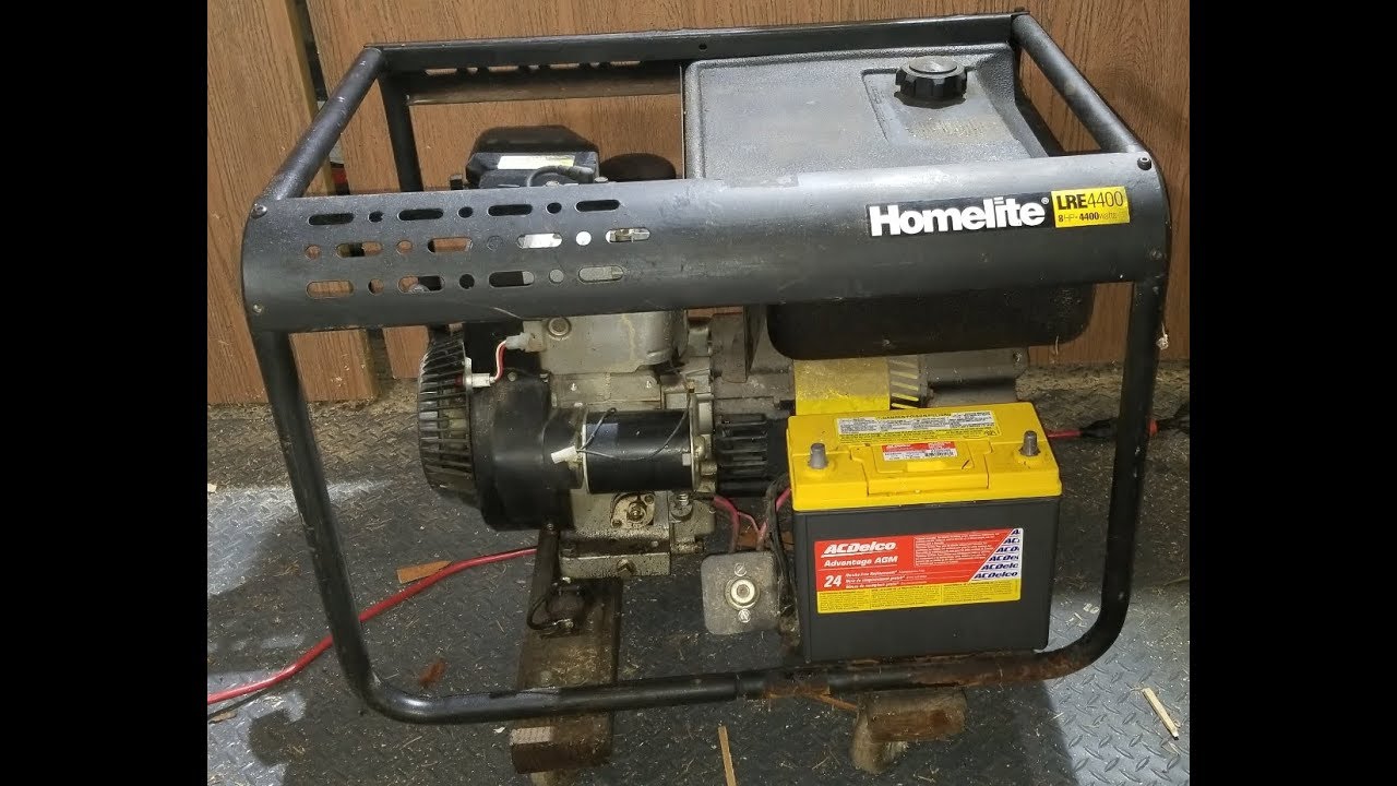 Homelite Lre4400 Generator With Electric Start