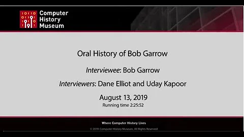 Oral History of Bob Garrow