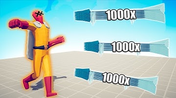 1000x OVERPOWERED ICE ARCHER vs UNITS - TABS | Totally Accurate Battle Simulator 2023