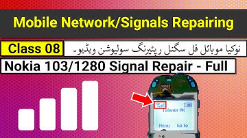 Nokia 103 and 1280 full signal repair final solution class 8  explain| in Urdu in Hindi.