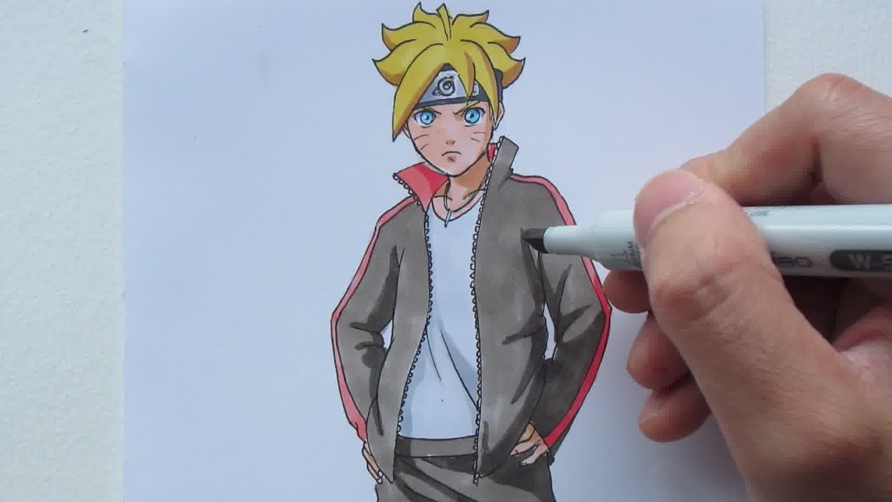 Drawing Boruto/うずまきボルト 描いてみた 