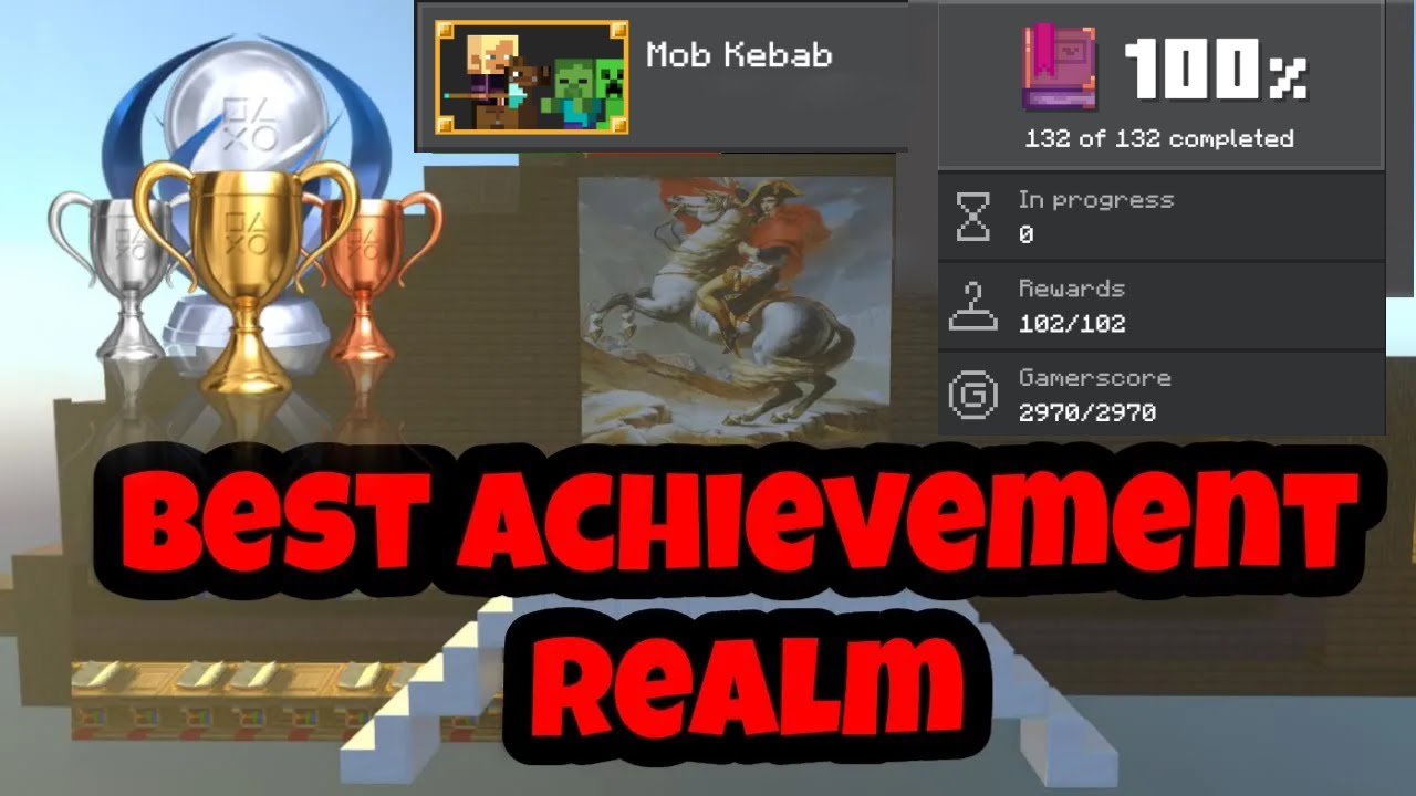 Самый быстрый сервер достижений Minecraft Bedrock 1.21.130 (все достижения 100%) - Mounts of Mayhem!