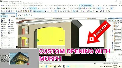 Archicad CUSTOM OPENING with MORPH