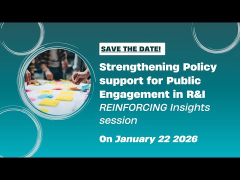Strengthening Policy support for Public Engagement in R&I