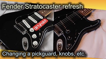 Changing the pickguard, pickup covers and backplate of a Fender Stratocaster