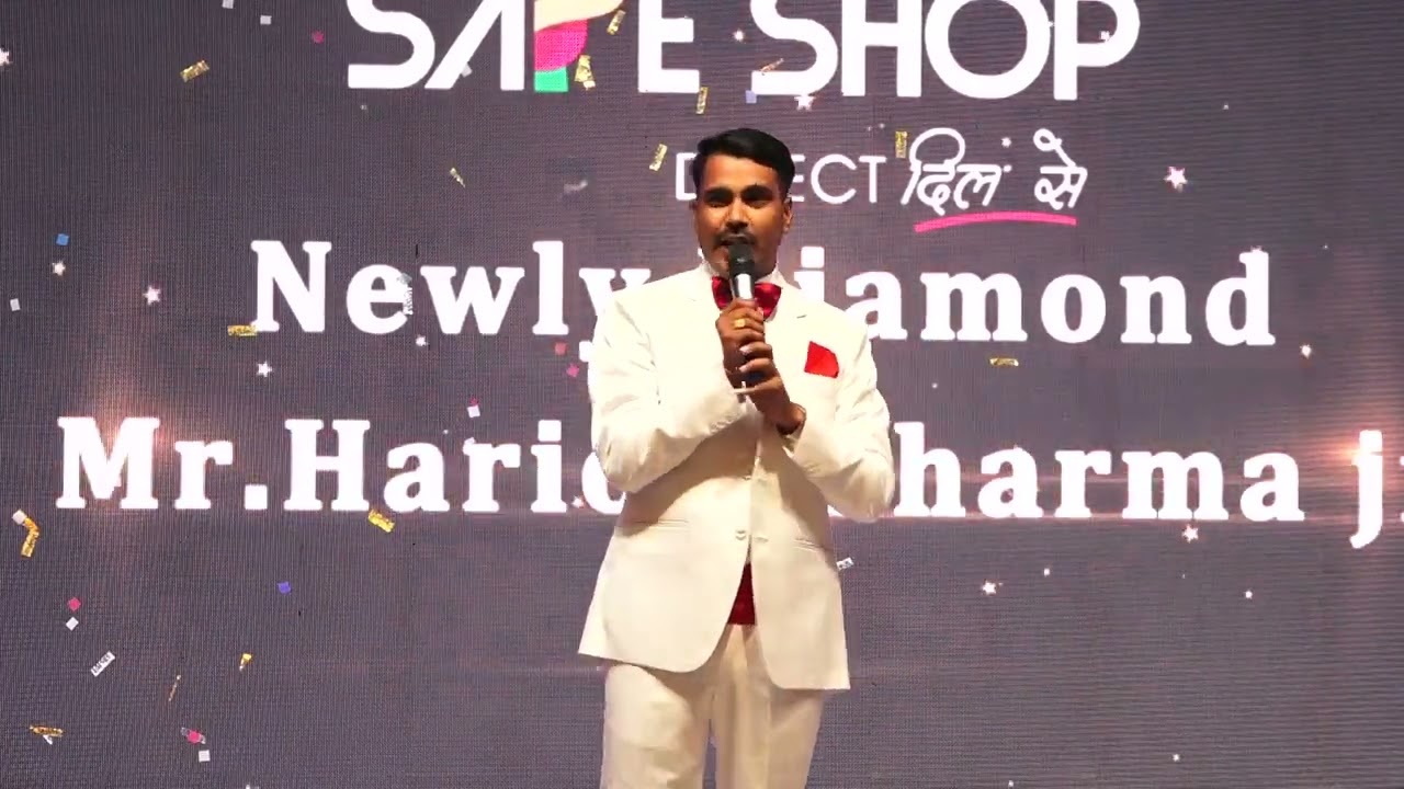 Safe Shop Diamond Leaders Mr.Hariom Sharma Diamond Speech Lalsoth