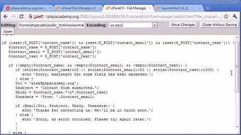 Beginner PHP Tutorial   103   Creating a Simple Contact Form Part 4 ‏