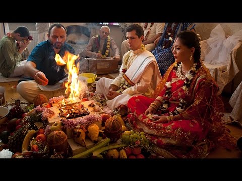 Vedic wedding/ Ведическая свадьба Marina & Balaram (Vivaha Yagya) - Jai Radha Madhav