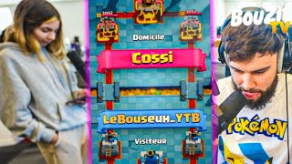 JE DEFIE MA STAGIAIRE (COSSI) EN 1V1 SUR CLASH ROYALE !