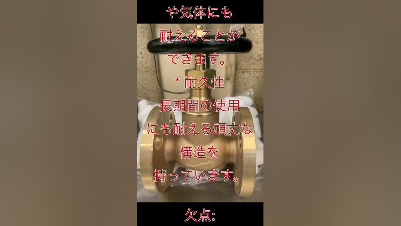 グローブバルブ（Globe Valve)船舶で良く使用されるバルブ YouTube