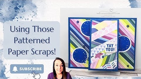 Using Those Patterned Paper Scraps!