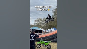 Motorcycle Jump Gone Horribly Wrong!