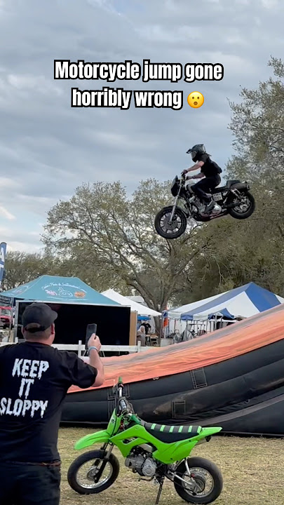 Motorcycle Jump Gone Horribly Wrong!