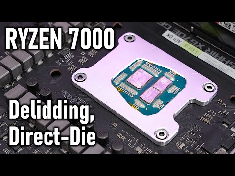 Ryzen 7000 Delidding - Unreal Temperature improvement with Direct-Die Cooling