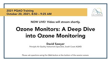 2021 PQAO Training Day 2 - Ozone Monitors: A Deep Dive into Ozone Monitoring