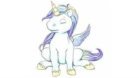 Unicorn Boy Drawing with Procreate on iPad Pro time lapse