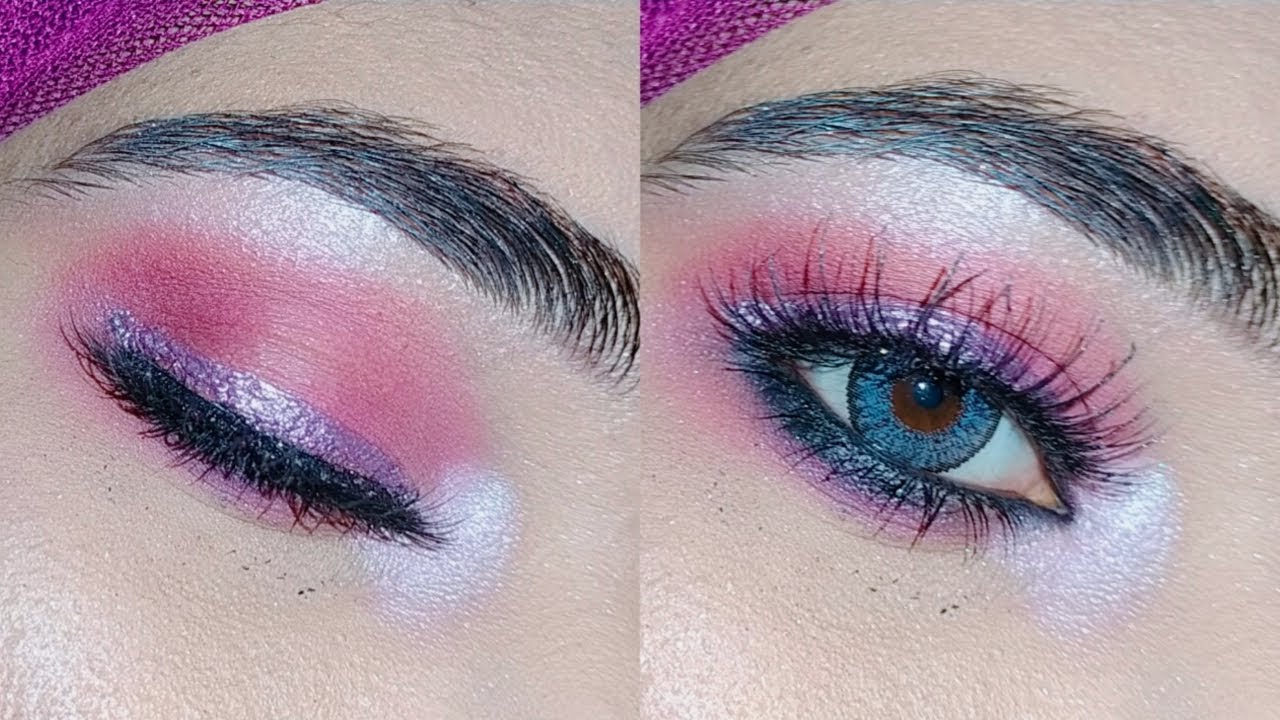 Pink soft glam eye makeup tutorial | step by step easy techniques by ...