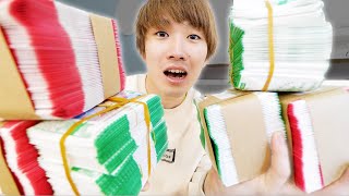 【宝くじ】スクラッチ100万円分買ったら俺いくら当たんの??