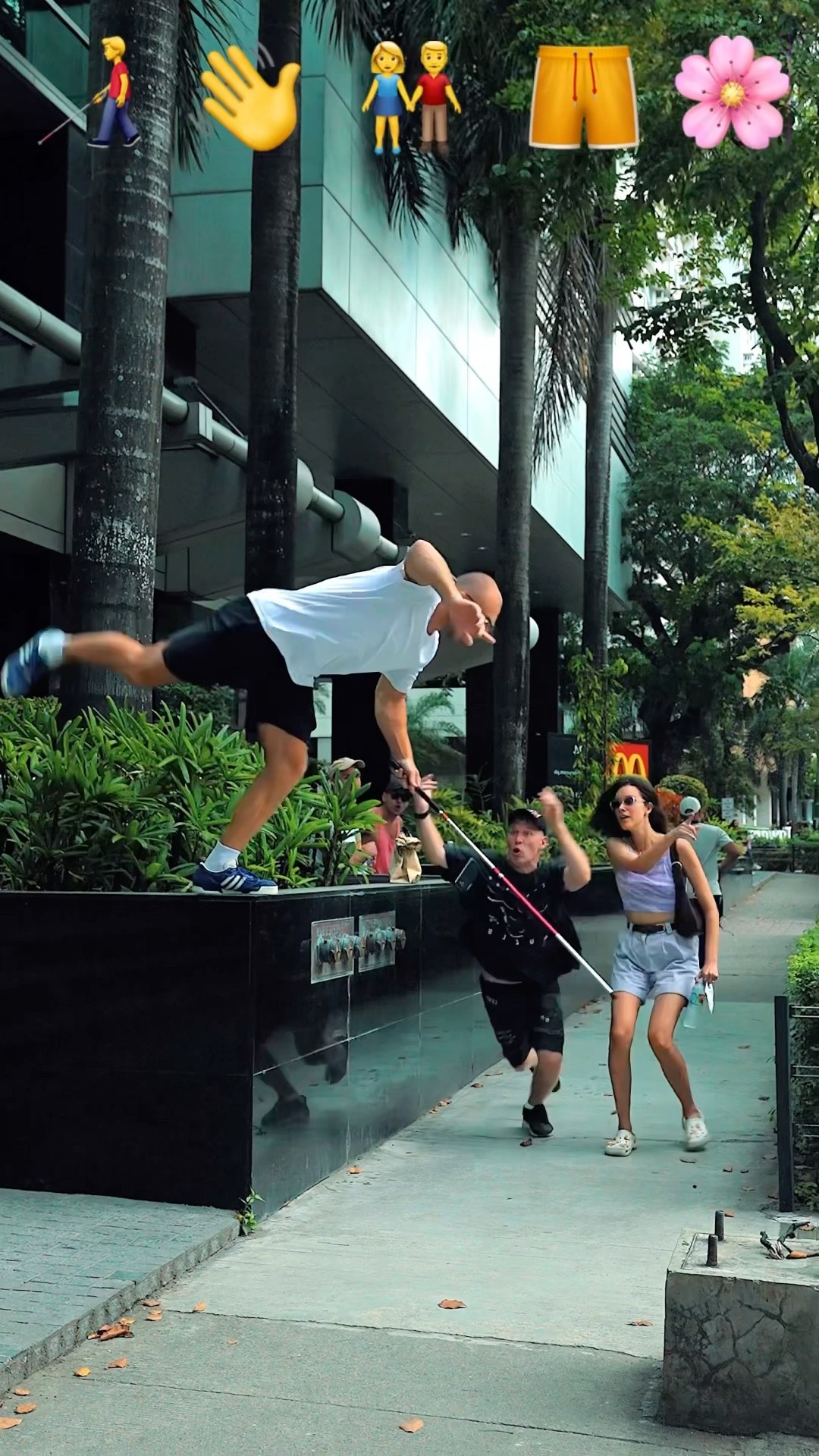 Parkour Pranks and Stunts with Emojis pt.15?#kiryakolesnikov #prank #funny #stunt #parkour #comedy