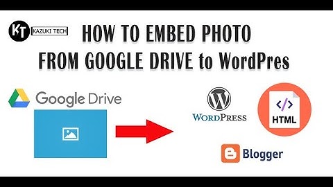 How To Embed Image In Google Drive to WordPress, Blogger, or Any HTML Pages