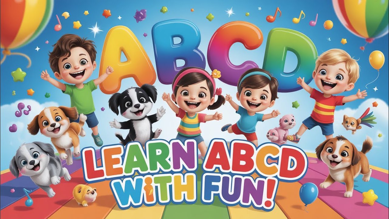 ABCD Song for Kids | Learn Alphabet with Fun & Music | A to Z Dance ...