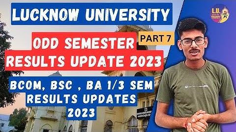Bcom BA Odd semester Results Updates Lucknow University 2023