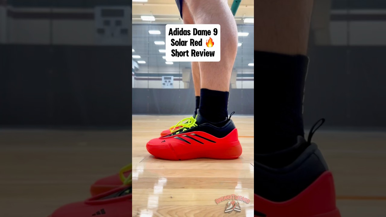 Adidas Dame 9 “Solar Red” On Feet & In Hand Looks - Short Review