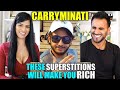 CARRYMINATI - THESE SUPERSTITIONS WILL MAKE YOU RICH - REACTION!! | Magic Flicks