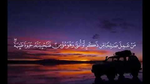 {مَنْ عَمِلَ صَالِحًا مِّن ذَكَرٍ أَوْ أُنثَىٰ وَهُوَ مُؤْمِنٌ} ، تلاوة هادئة ما تيسر من سورة النحل