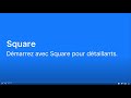 Dmarrer avec square pour dtaillants