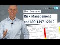 Risk management for medical devices and iso 14971  online introductory course