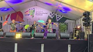 Sapphire Tribal Diferente Flamenco Fan choreo at National Multicultural Festival 2025