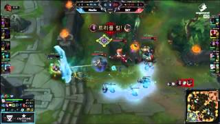 Skt T1 Faker - Leblanc Pentakill - Nje Vs Skt T1 - Game 3 - Lck Spring W1 D1 - Season 2015 - Lol