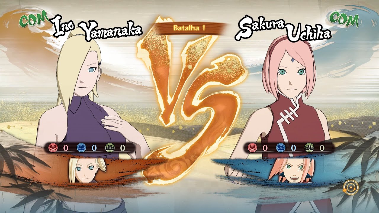 Naruto Storm 4 Dublado PT-BR Ino vs Sakura (Classico) parte 1