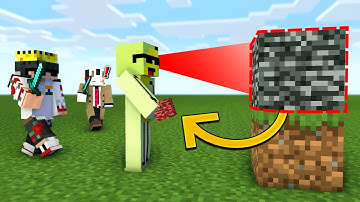 Minecraft Manhunt, But I Get Every Block I Look At...