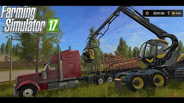 Farming Simulator 17- Forestry, Logging #TimeLapse