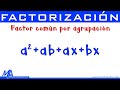 Factor común por agrupación de términos Ejemplo 1 | Factorización