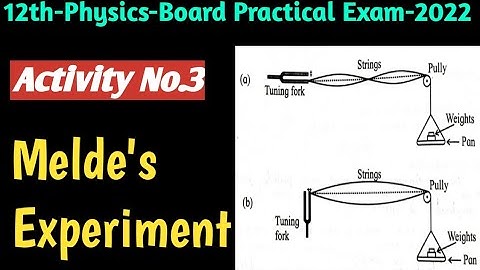 12th-Physics||Board Practical Exam-2022||Activity no.3)Melde
