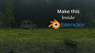 Creating a Cinematic Foggy Landscape | Blender Timelapse Blender 4.4  #blender3d