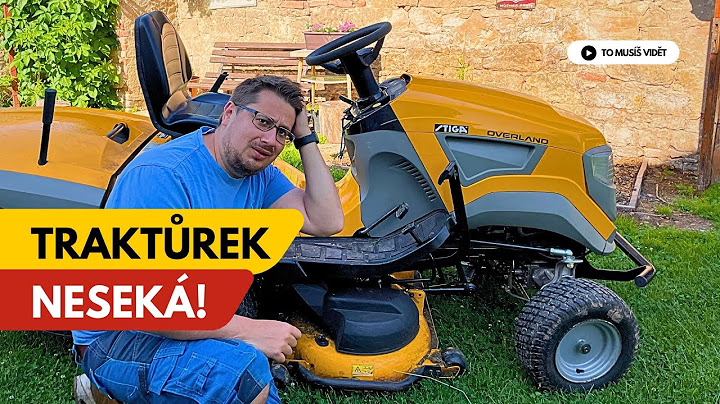 Pražák vs. spadlý řemen – boj s traktůrkem začíná!