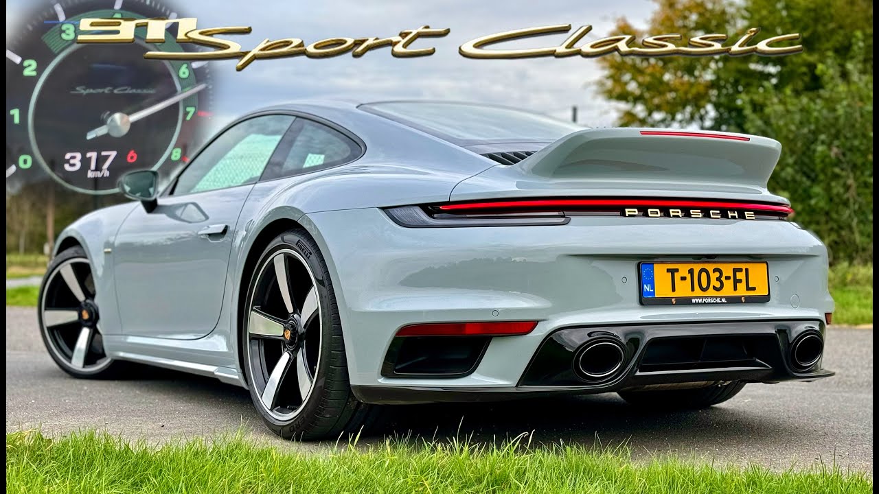 PORSCHE 992 SPORT CLASSIC // 317KMH REVIEW on AUTOBAHN - YouTube