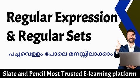 Regular Expression and Regular Sets|Theory of Computation|Toc malayalam Tutorial