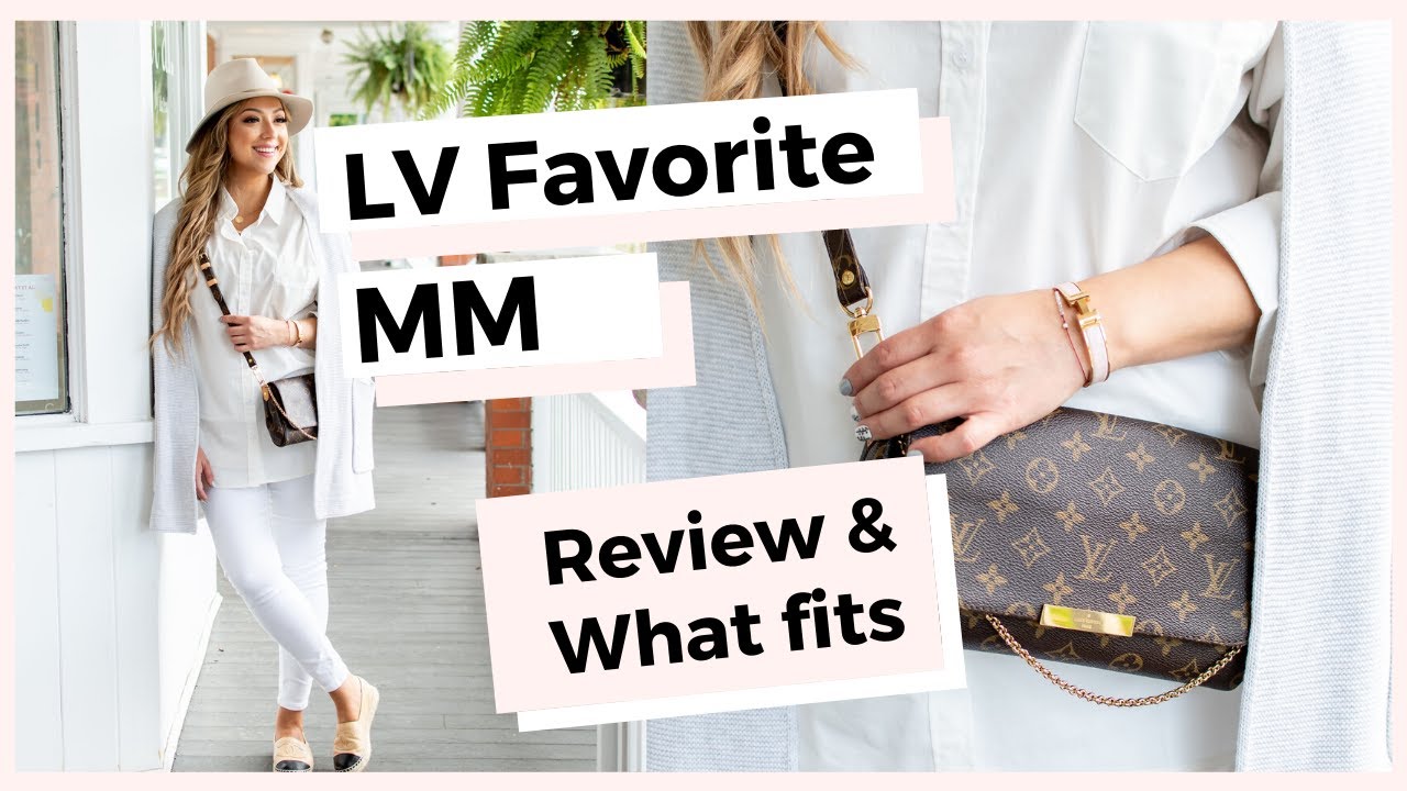 LOUIS VUITTON FAVORITE MM REVIEW, WHAT'S IN MY BAG